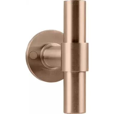 Deurkruk PVD licht brons One Piet Boon geveerd rozet PBT20/50
